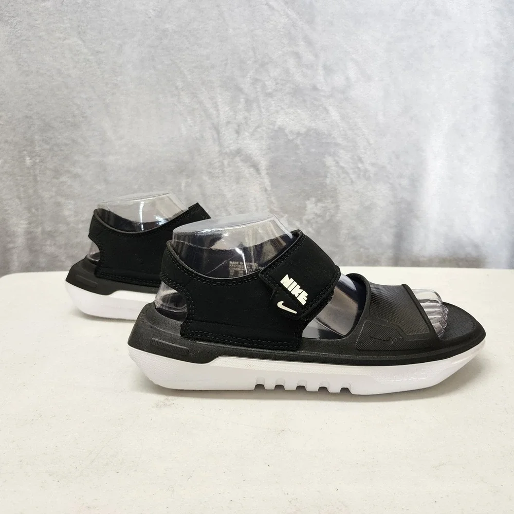 Nike Sandals Boys Size 5 Youth Kids Playscape Sport Shoes Black Adjustable Strap - Picture 10 of 11